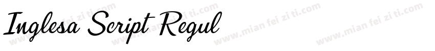 Inglesa Script Regul字体转换
